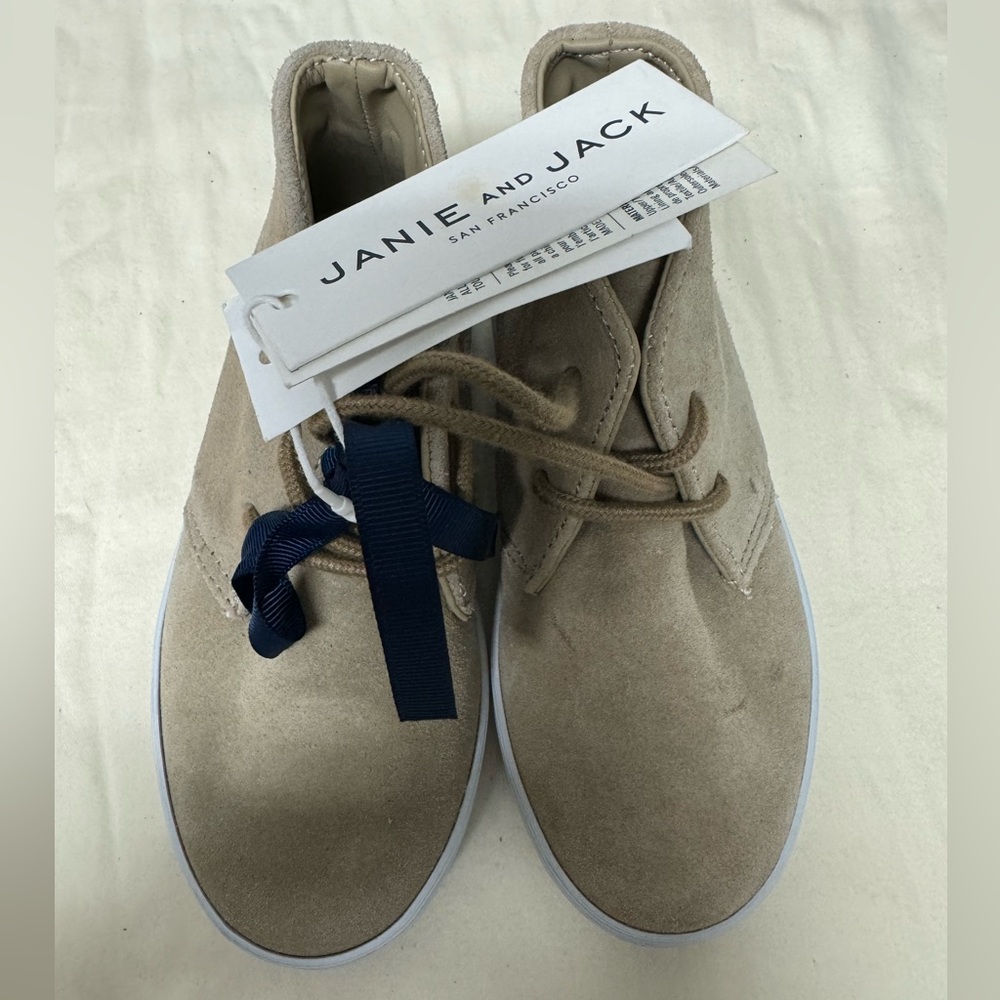 NWT Janie and jack  suede chukka sneaker